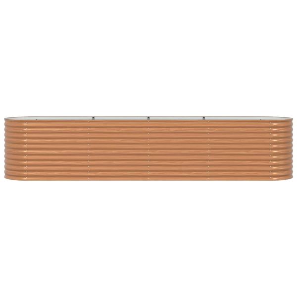 Повдигнато легло Кафяво 400 x 80 x 81 cm Стомана