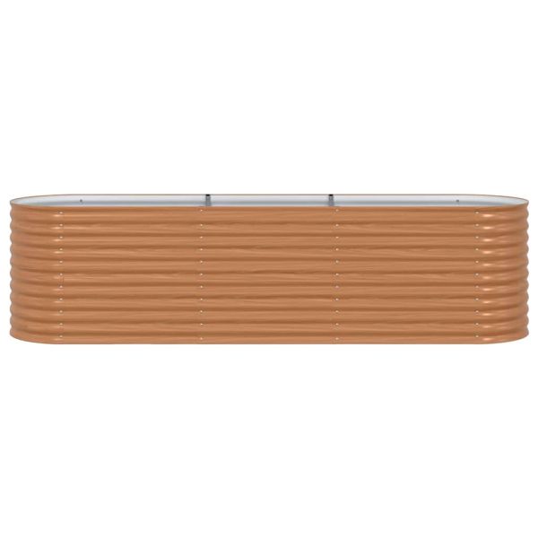 Повдигнато легло Кафяво 320 x 80 x 81 cm Стомана