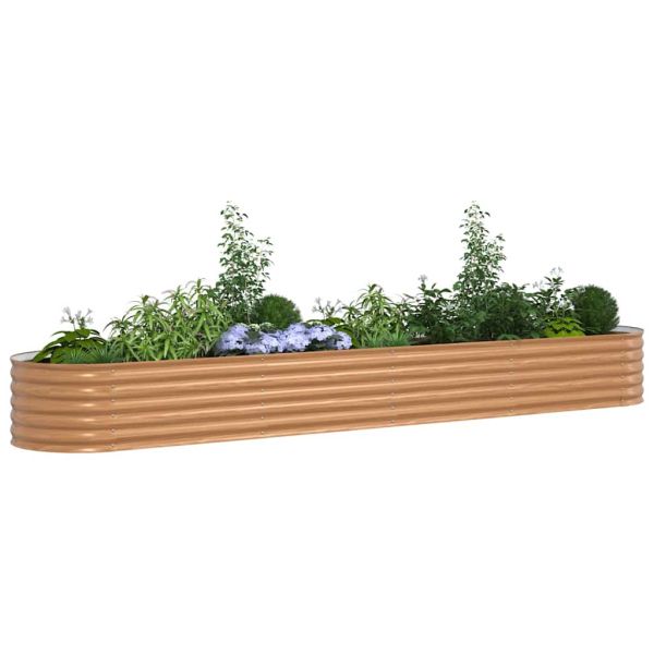 Повдигнато легло Кафяво 400 x 80 x 44 cm Стомана