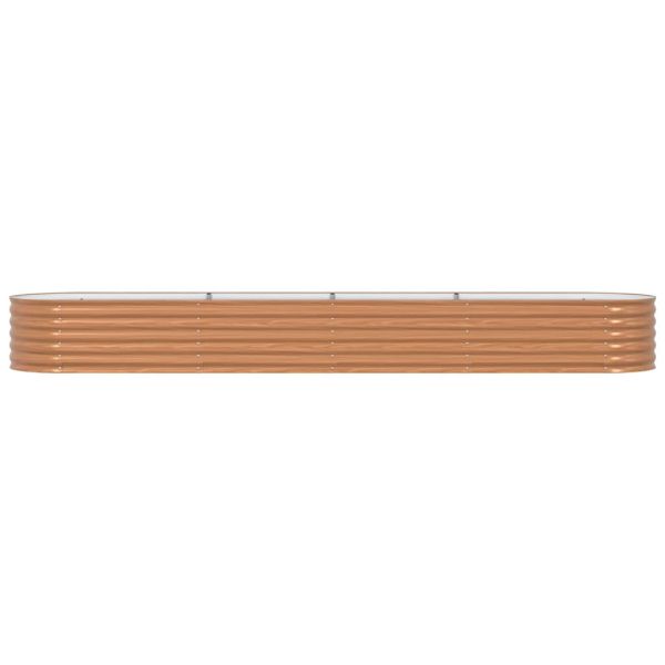 Повдигнато легло Кафяво 400 x 80 x 44 cm Стомана