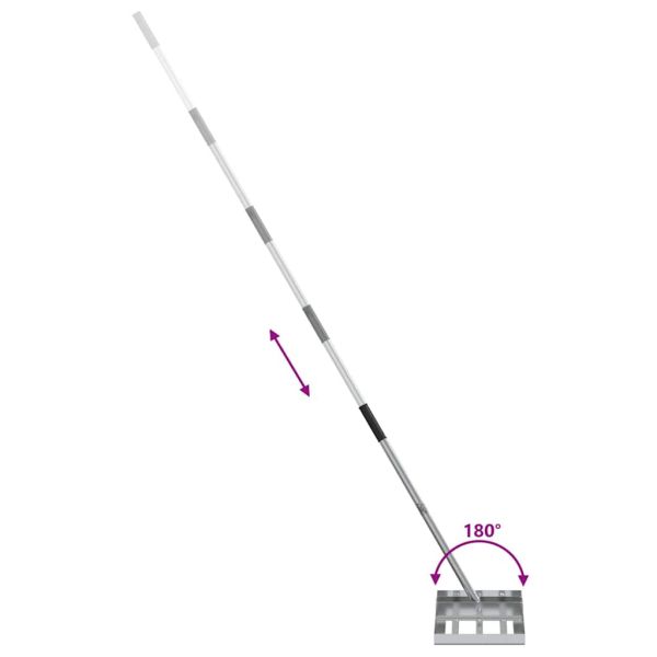 Градинска рейка Сребрист 45 x 25 x 200 см Неръждаема стомана