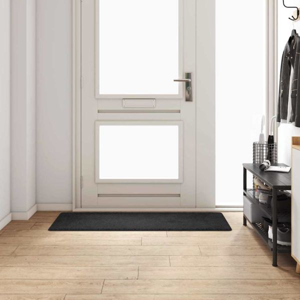 Килим пътека Черно 50 x 150 cm 100% Полипропиленов Тапициран