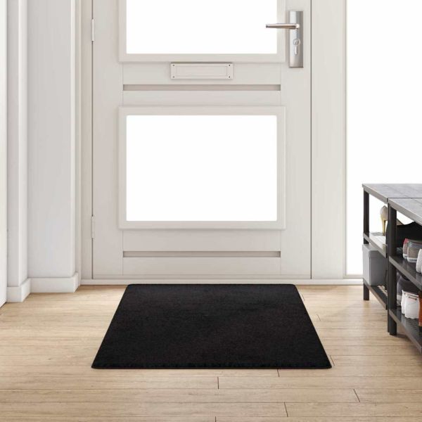 Килим пътека Черно 80 x 200 cm 100% Полипропиленов Тапициран