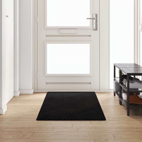 Килим пътека Черно 80 x 250 cm 100% Полипропиленов Тапициран