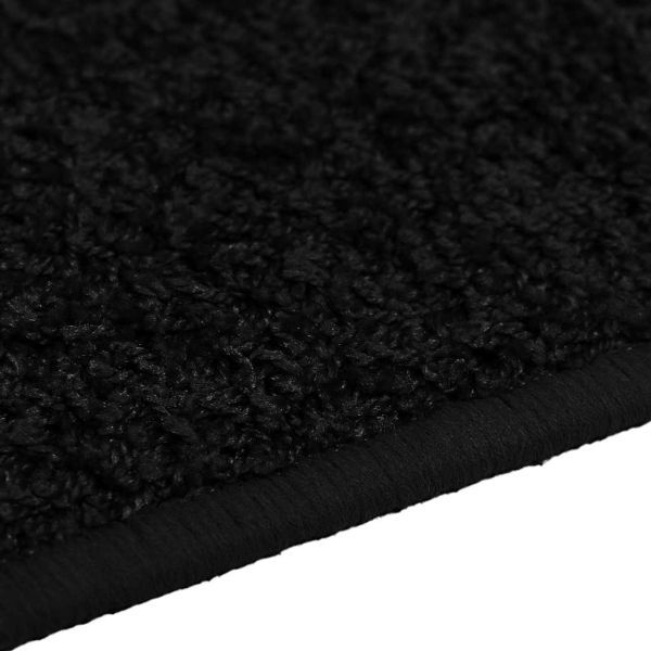 Килим пътека Черно 80 x 500 cm 100% Полипропиленов Тапициран