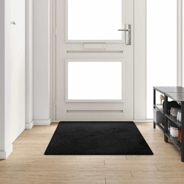 Килим пътека Черно 100 x 200 cm 100% Полипропиленов Тапициран