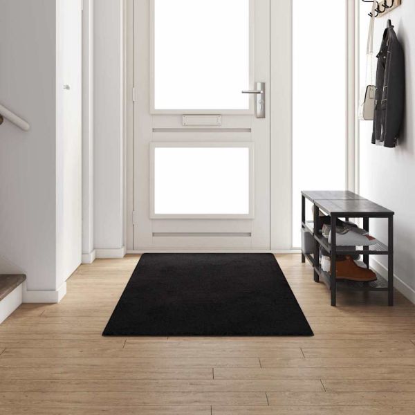 Килим пътека Черно 100 x 300 cm 100% Полипропиленов Тапициран