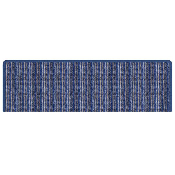 Самозалепващи стъпаловидни постелки 15 pcs Синьо 65 x 21 x 4 cm