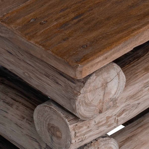 Стук Естествен 30 x 30 x 38 cm Солидно тиково дърво