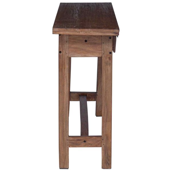 Бюро Кафяво 110 x 30 x 79 см Масивно махагоново дърво