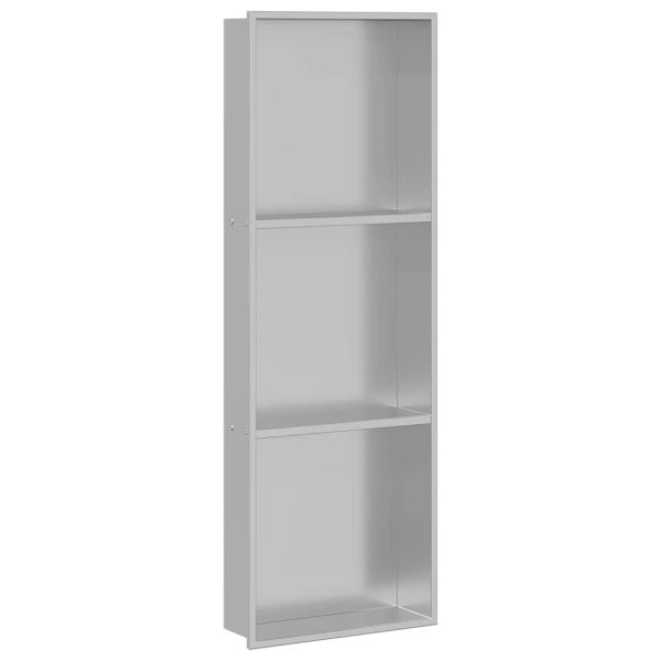Нишата за душ Сребрист 90 x 30 x 9,5 см Неръждаема стомана
