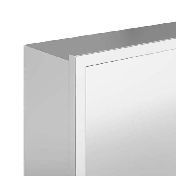 Нишата за душ Сребрист 90 x 30 x 9,5 см Неръждаема стомана