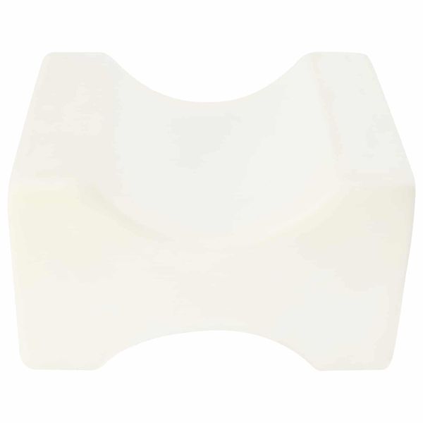 Knee Pillow Бял Мемори пяна и полиестер 26 x 21,5 x 15 см