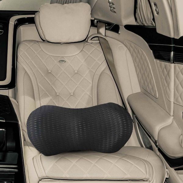 Възглавница за гръб Черен Мемори пяна 46 x 24 x 11 см