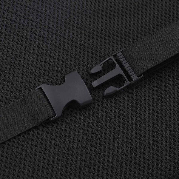 Възглавница за гръб Черно Мемори пяна 40 x 40 x 11 см