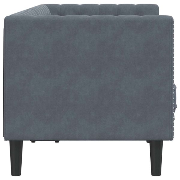 Диван Тъмен сив 174 x 74,5 x 70,5 см Кадифе