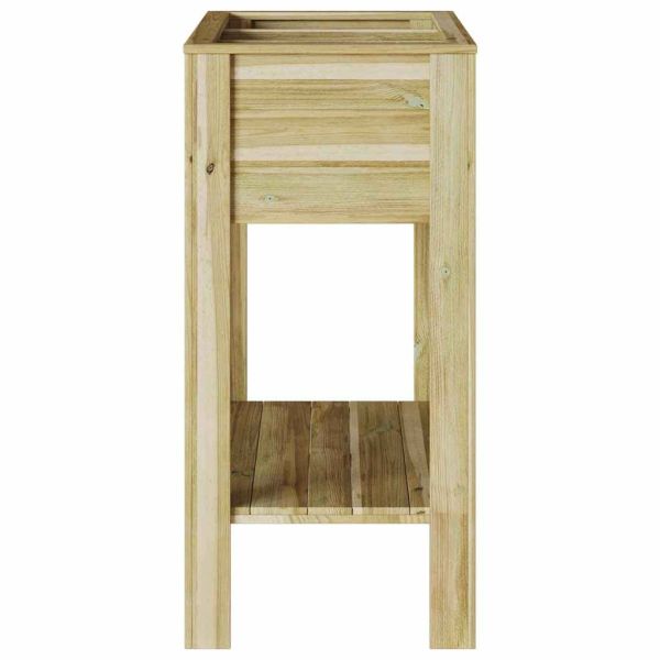 Висока саксия с рафт Кафяво 85,5 x 46,5 x 96 см