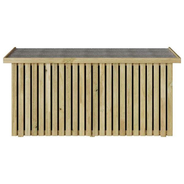 Кутия за съхранение в градината Естествен 119 x 44 x 58,5 см