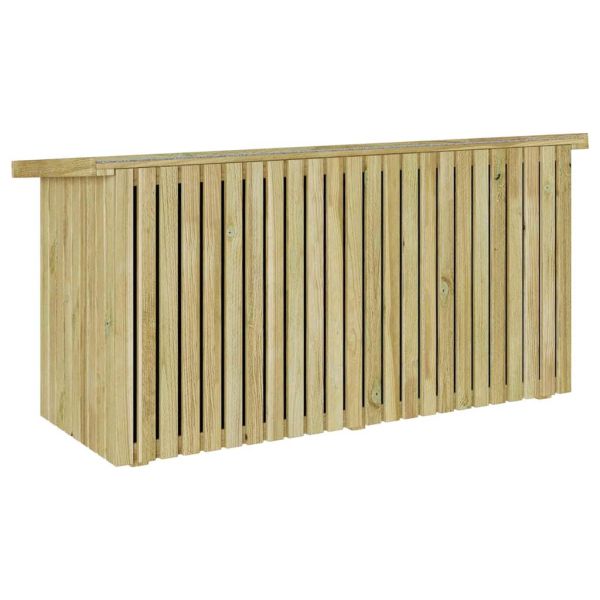 Кутия за съхранение в градината Естествен 119 x 44 x 58,5 см