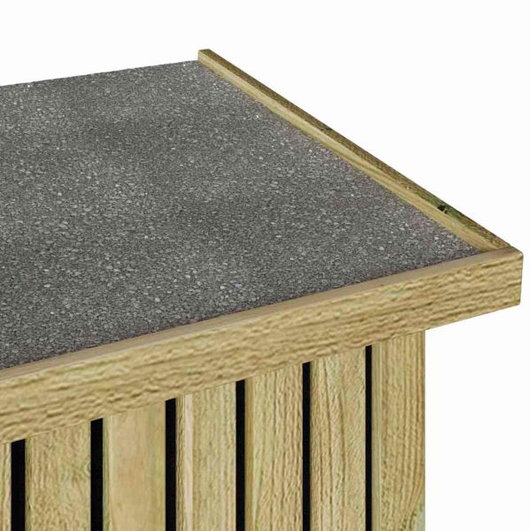 Кутия за съхранение в градината Естествен 119 x 44 x 58,5 см