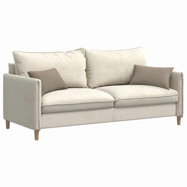 Диван възглавници 2 pcs Таупе 50 x 30 cm текстил