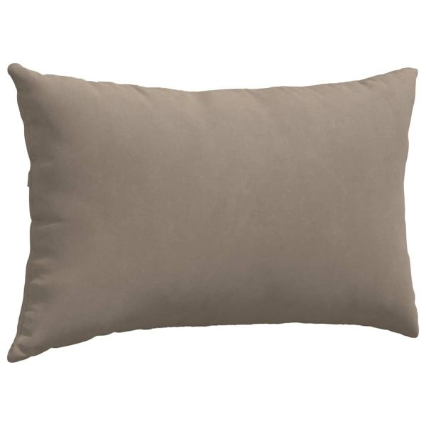 Диван възглавници 2 pcs Таупе 50 x 30 cm текстил