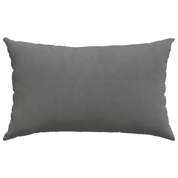 Диван възглавници 2 pcs Тъмен сив 50 x 30 cm текстил