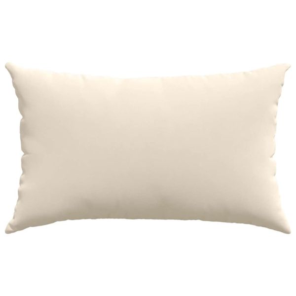 Диван възглавници 2 pcs Бежово 50 x 30 cm текстил