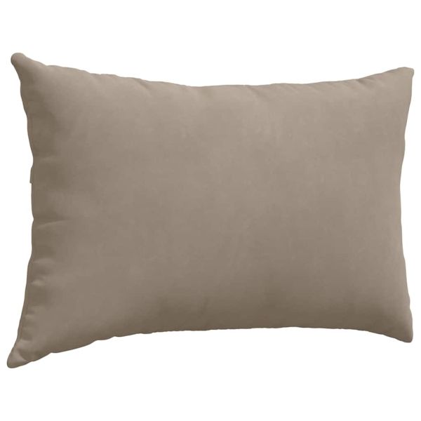 Диван възглавници 2 pcs Таупе 60 x 40 cm текстил