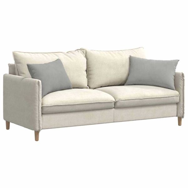 Диван възглавници 2 pcs Светлосиво 60 x 40 cm текстил