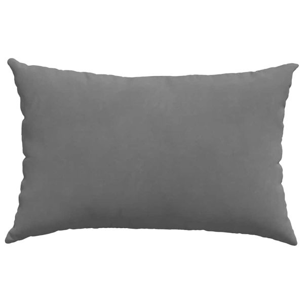 Диван възглавници 2 pcs Тъмен сив 60 x 40 cm текстил