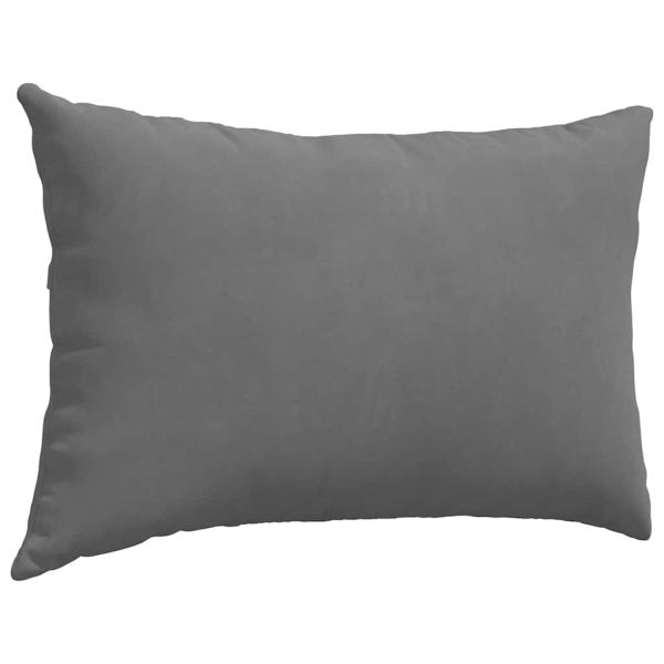 Диван възглавници 2 pcs Тъмен сив 60 x 40 cm текстил