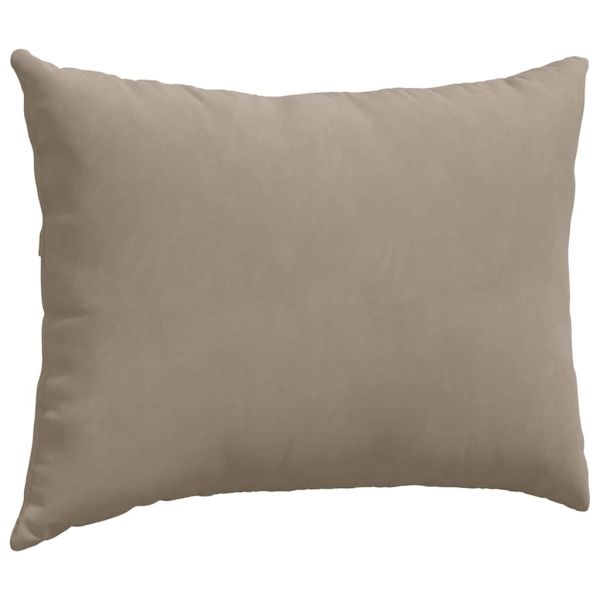 Диван възглавници 2 pcs Таупе 70 x 50 cm текстил