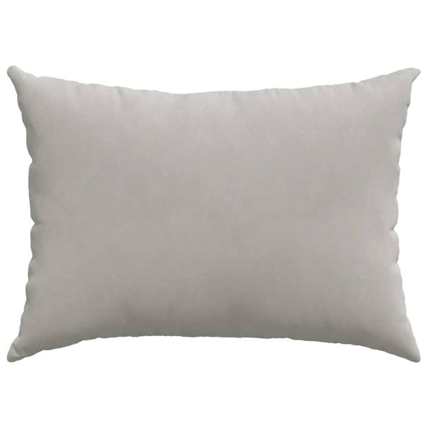 Диван възглавници 2 pcs Светлосиво 70 x 50 cm текстил