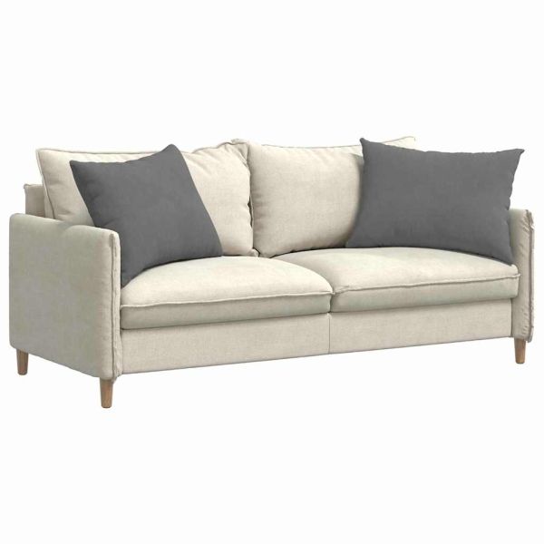 Диван възглавници 2 pcs Тъмен сив 70 x 50 cm текстил