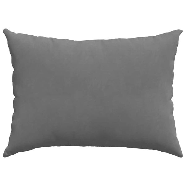 Диван възглавници 2 pcs Тъмен сив 70 x 50 cm текстил