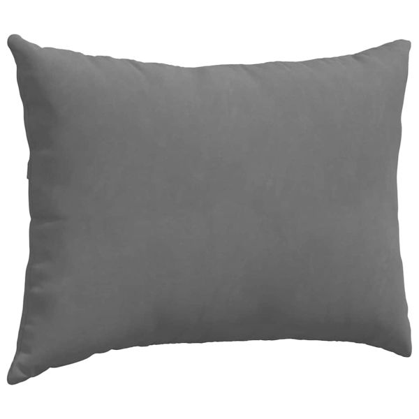 Диван възглавници 2 pcs Тъмен сив 70 x 50 cm текстил