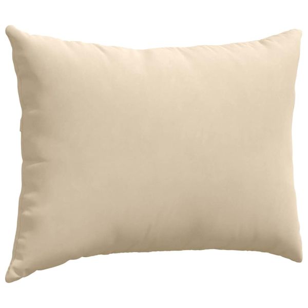 Диван възглавници 2 pcs Крем 70 x 50 cm текстил