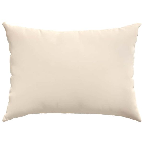 Диван възглавници 2 pcs Бежово 70 x 50 cm текстил
