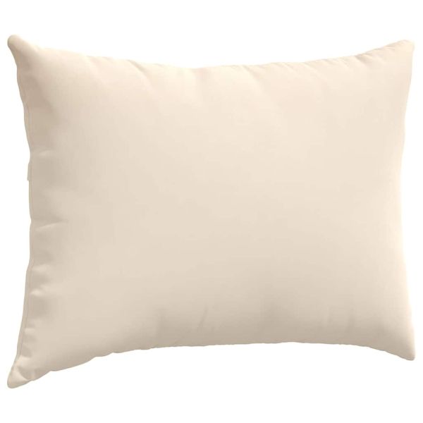 Диван възглавници 2 pcs Бежово 70 x 50 cm текстил