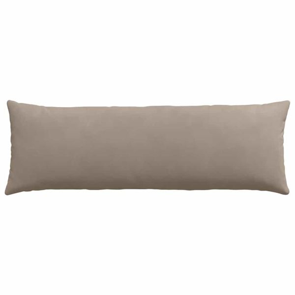 Диван възглавници 2 pcs Таупе 120 x 40 cm текстил