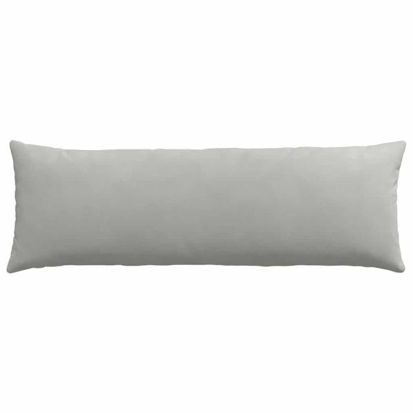 Диван възглавници 2 pcs Светлосиво 120 x 40 cm текстил