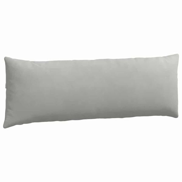 Диван възглавници 2 pcs Светлосиво 120 x 40 cm текстил