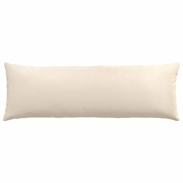 Диван възглавници 2 pcs Бежово 120 x 40 cm текстил