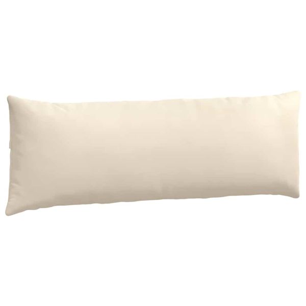 Диван възглавници 2 pcs Бежово 120 x 40 cm текстил
