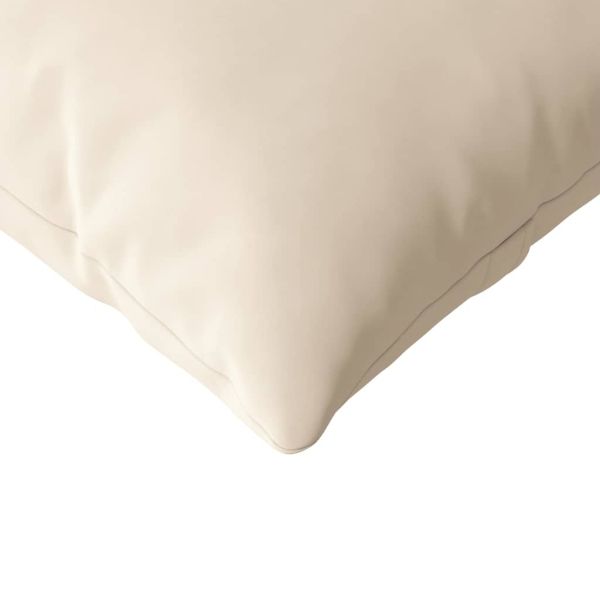 Диван възглавници 2 pcs Бежово 120 x 40 cm текстил