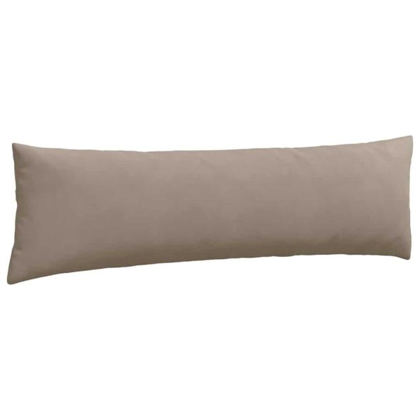 Диван възглавници 2 pcs Таупе 145 x 40 см текстил