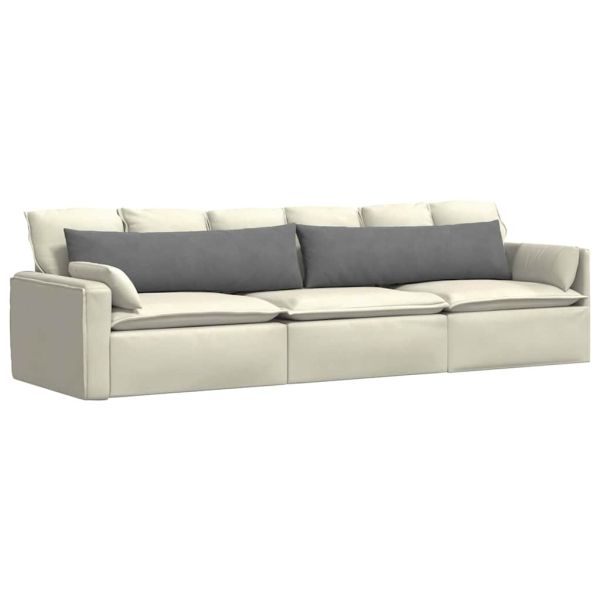 Диван възглавници 2 pcs Тъмен сив 145 x 40 см текстил