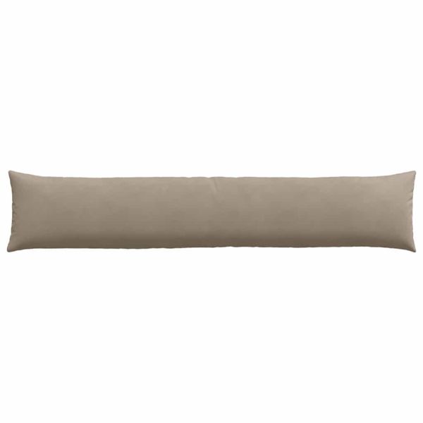 Диван възглавници 2 pcs Таупе 200 x 40 см текстил
