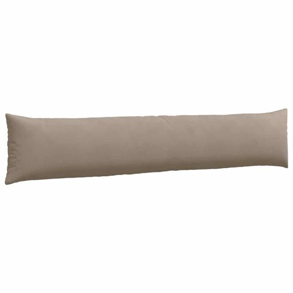 Диван възглавници 2 pcs Таупе 200 x 40 см текстил
